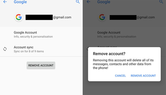 Remove And Then Readd Google Account