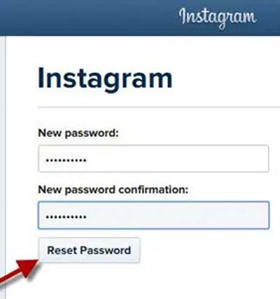 Reset Password Of Instagram