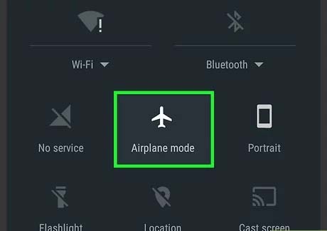 Turn On And Turn Off Airplane Mode