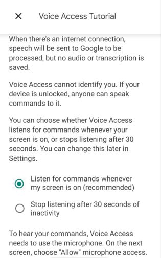 Activate Voice Access On Android