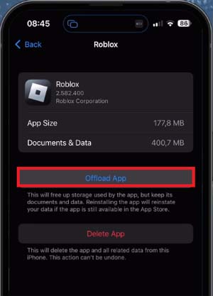 Clear Cache Of Roblox On iPhone, Or iPad
