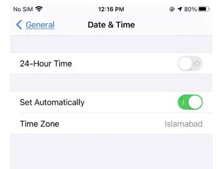 Set Date & Time On iPhone