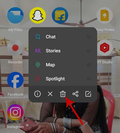 Uninstall Snapchat App
