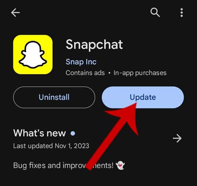 Update Snapchat App