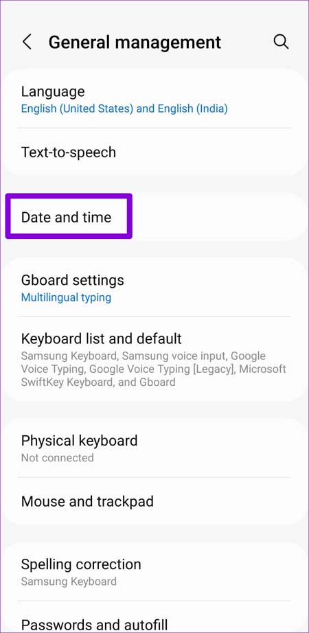 Enable Automatic Date & Time on Android