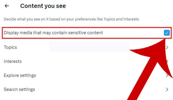 Turn On Sensitive Content On X Web